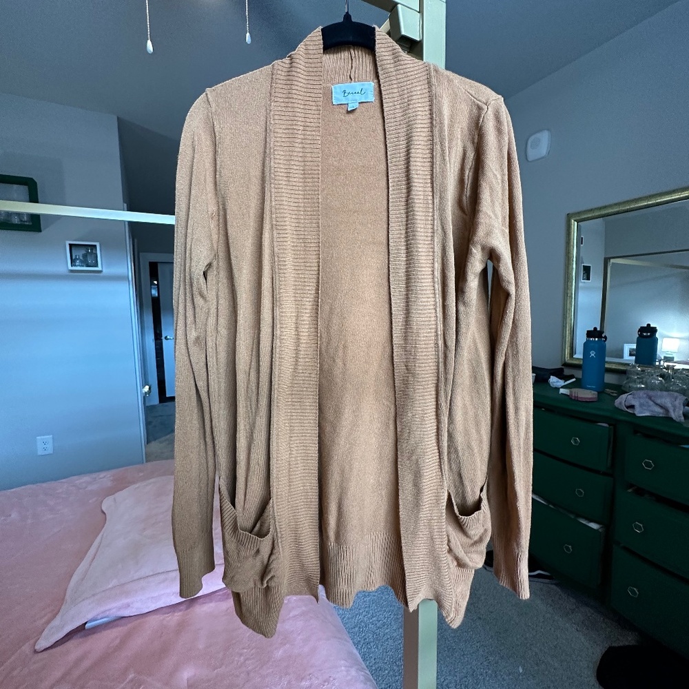 Comfortable With Myself Knit Cardigan- Amber